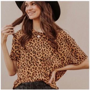 We The Free (Free People) Leopard Print Clarity Shirt